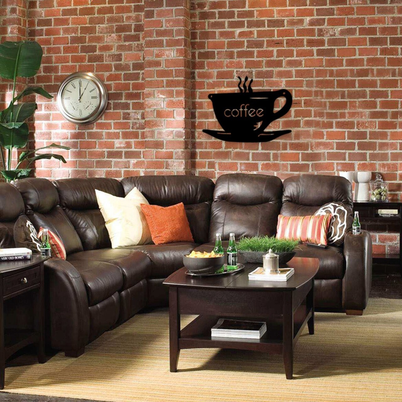 Decoratiune de perete, Bi Kahve, Dimensiune: 50 x 36 cm, Negru - imagine 4